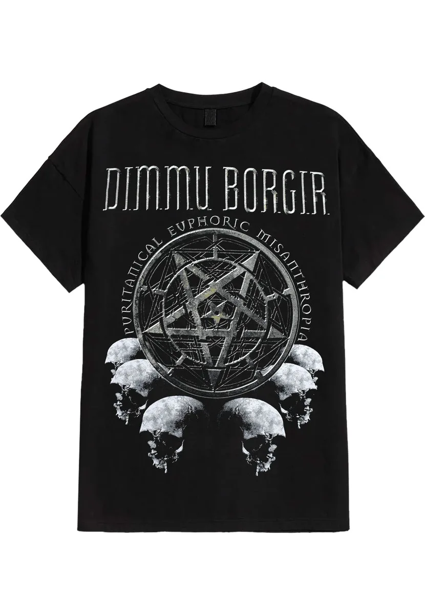 Dimmu Borgir Puritanical Euphoric Misanthropia (Skulls) T-Shirt