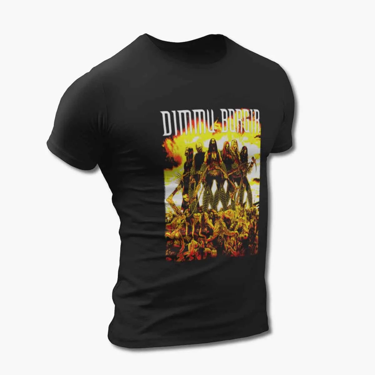 Dimmu Borgir T-Shirt, Dimmu Borgir Logo Artwork Black T-Shirt, Symphonic Black Metal Merchandise