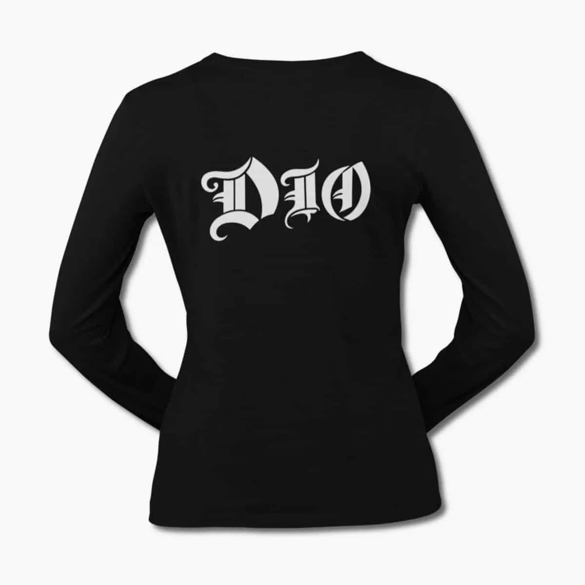 Dio Band Long Sleeve T-Shirt, Dio Logo Longsleeve T-Shirt, Heavy Metal Merch