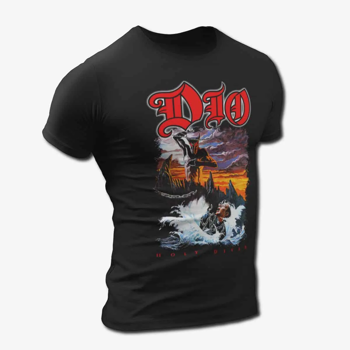 Dio Band T-Shirt, Dio Holy Diver Artwork T-Shirt, Heavy Metal Merch