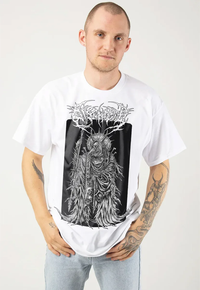 Disentomb Wizard White T-Shirt