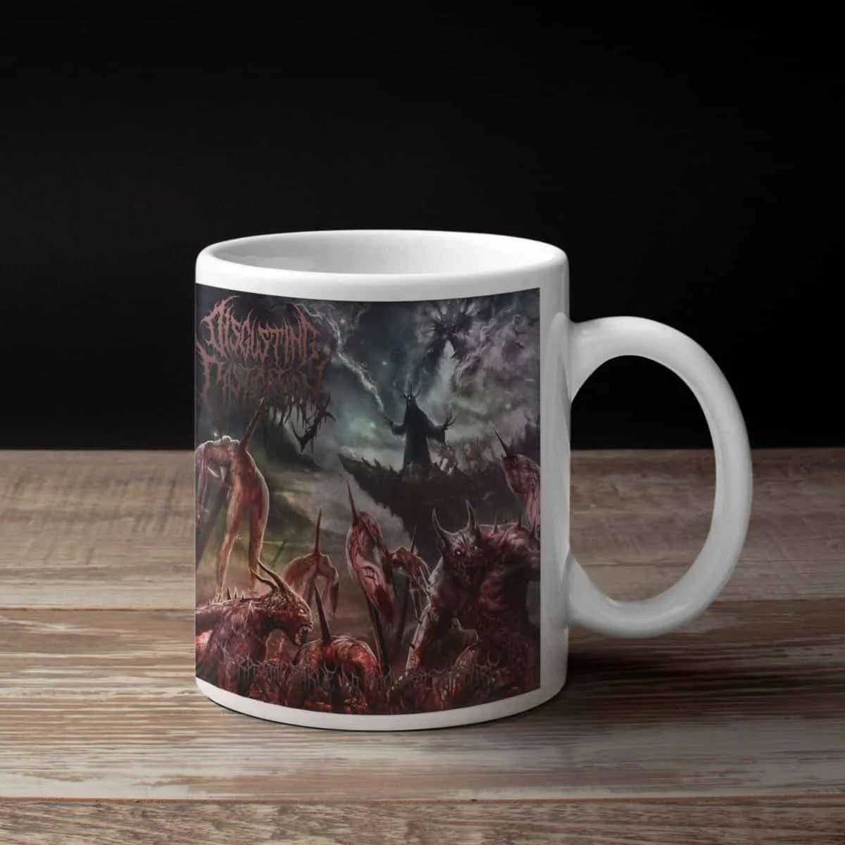 Disgusting Castigation Coffee Mug, Disgusting Castigation Perpetual Carve On Manifest Torture Coffee Mug