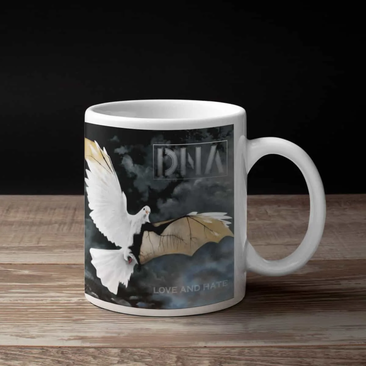 DNA Coffee Mug, DNA Love And Hate Coffee Mug