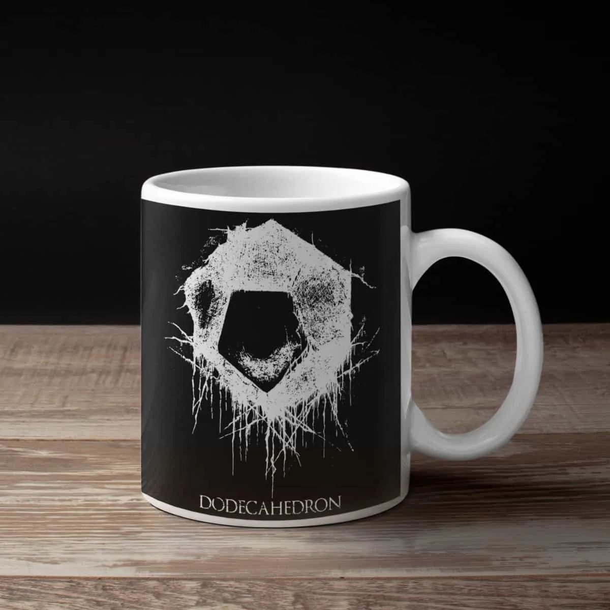 Dodecahedron Coffee Mug, Dodecahedron Artwork Coffee Mug