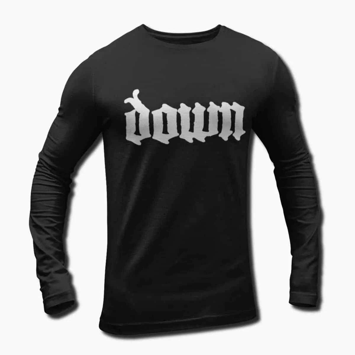 Down Band Long Sleeve T-Shirt, Down Logo Longsleeve T-Shirt, Southern Metal Merchandise
