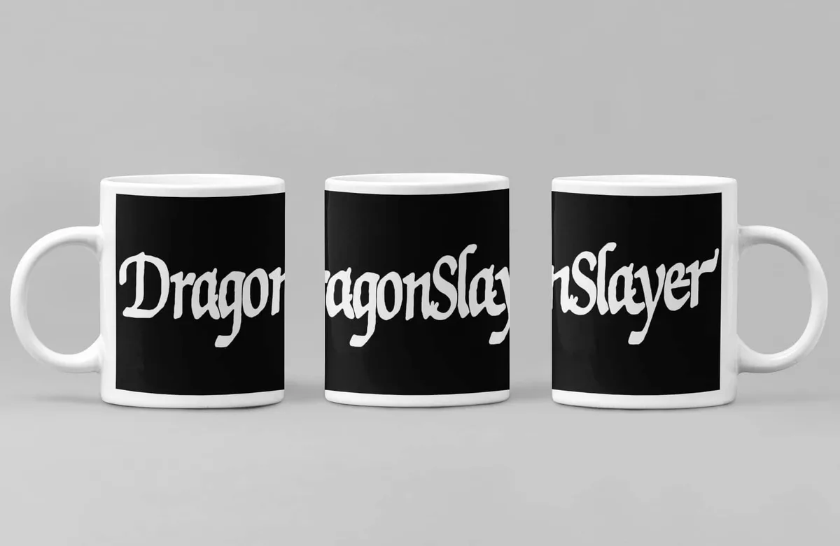Dragonslayer Coffee Mug, Dragonslayer Logo Coffee Mug