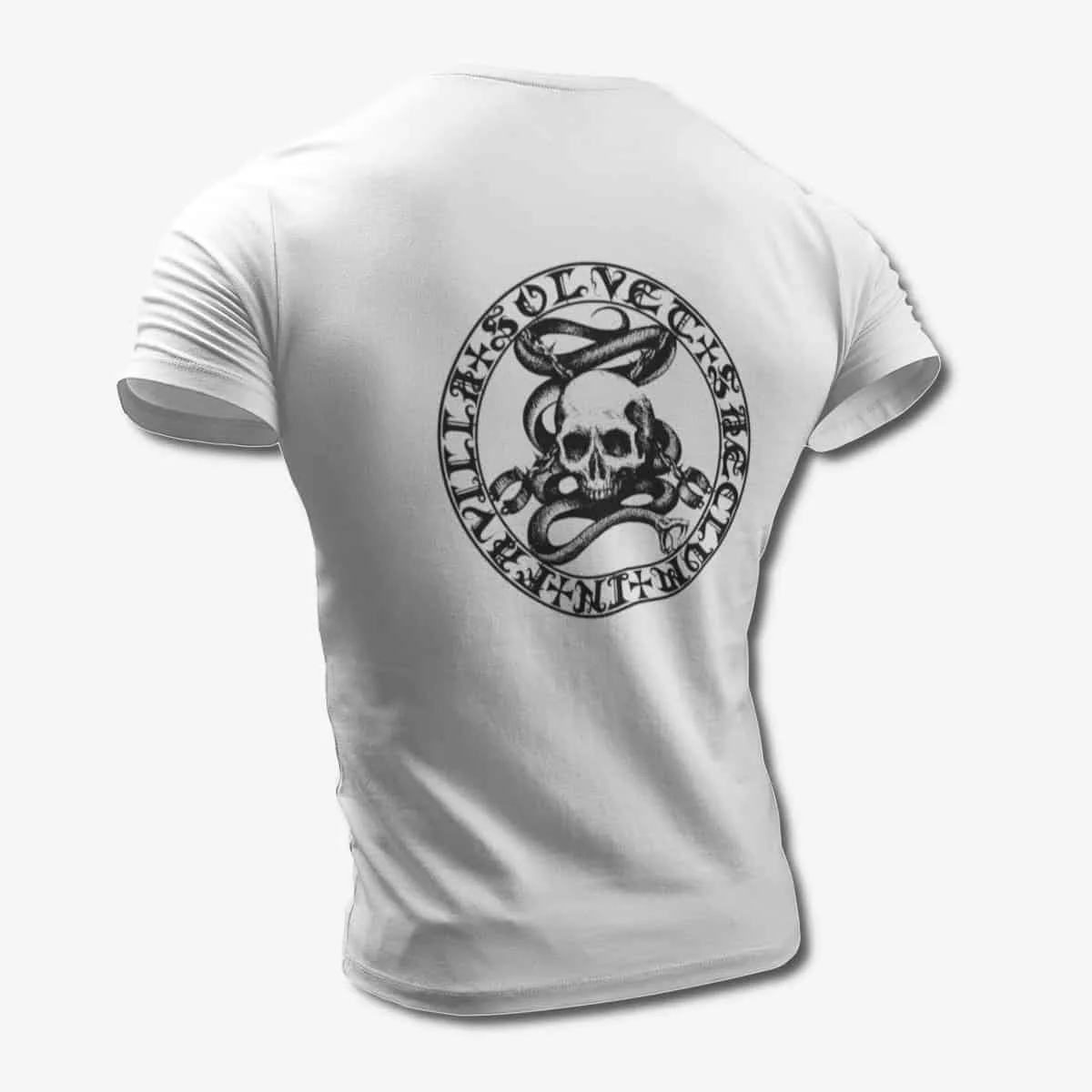Drastus T-Shirt, Drastus La croix de sang White T-Shirt, Black Metal Merchandise