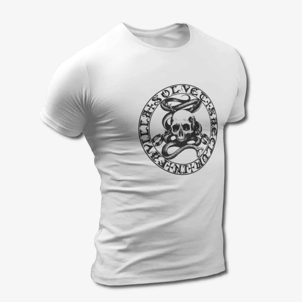 Drastus T-Shirt, Drastus La croix de sang White T-Shirt, Black Metal Merchandise