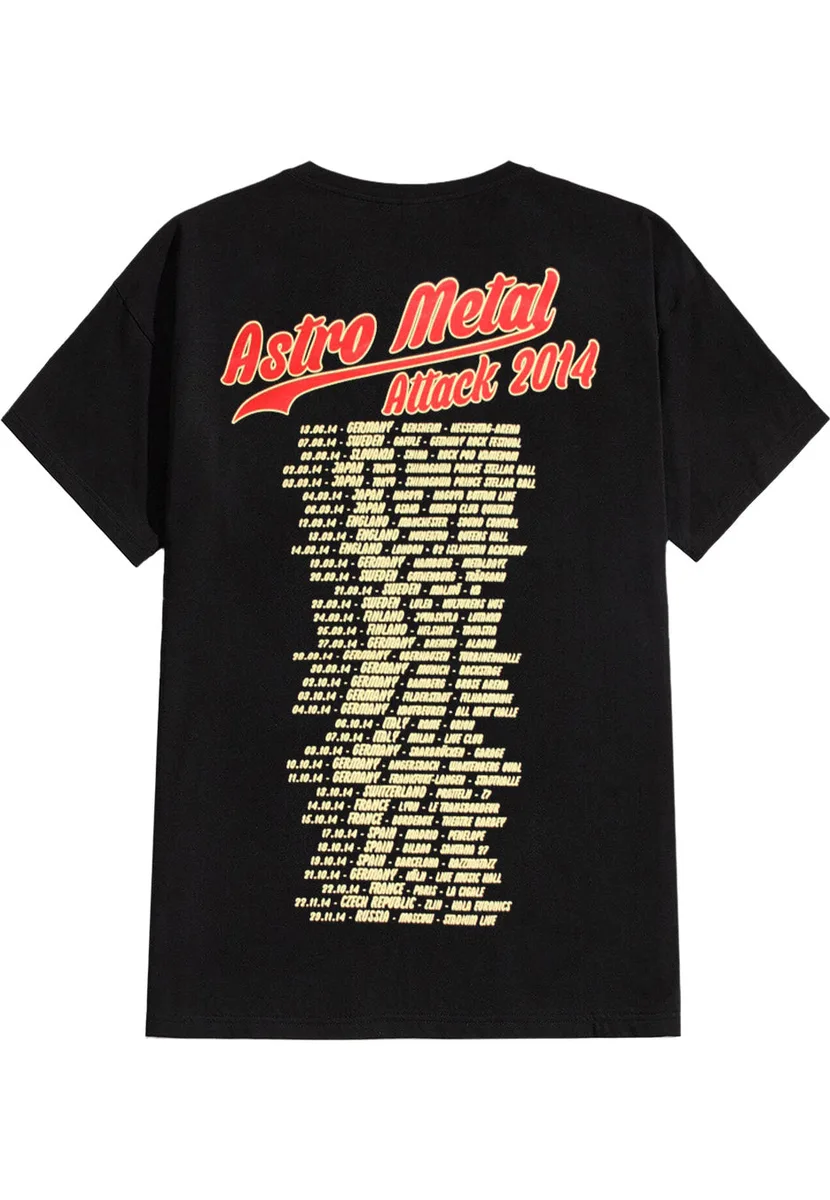 Edguy Astro Metal Attack Tour 2014 T-Shirt