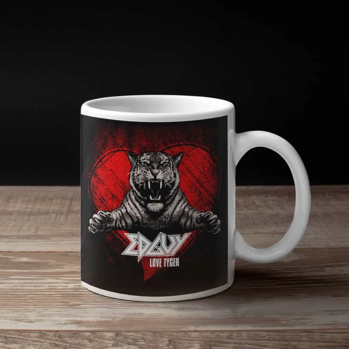 Edguy Coffee Mug, Edguy Love Tiger Coffee Mug