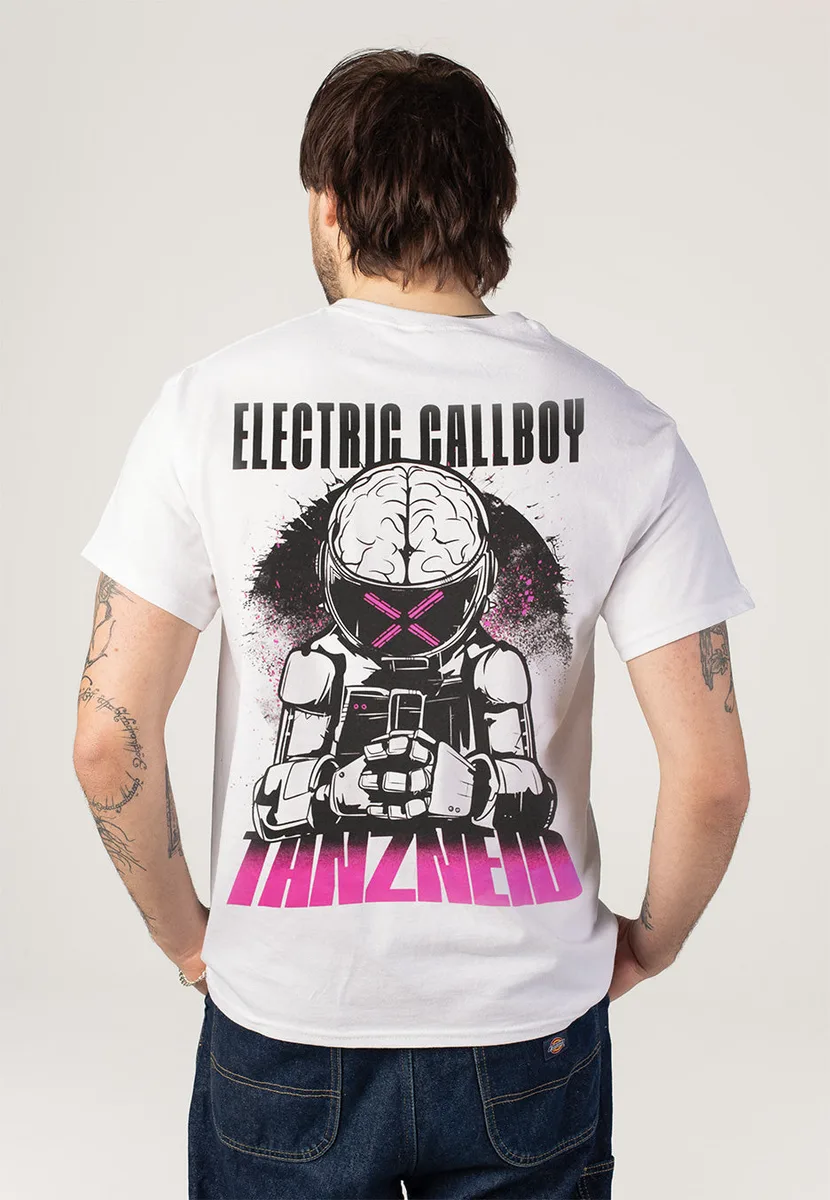 Electric Callboy Tanzneid Robot White T-Shirt