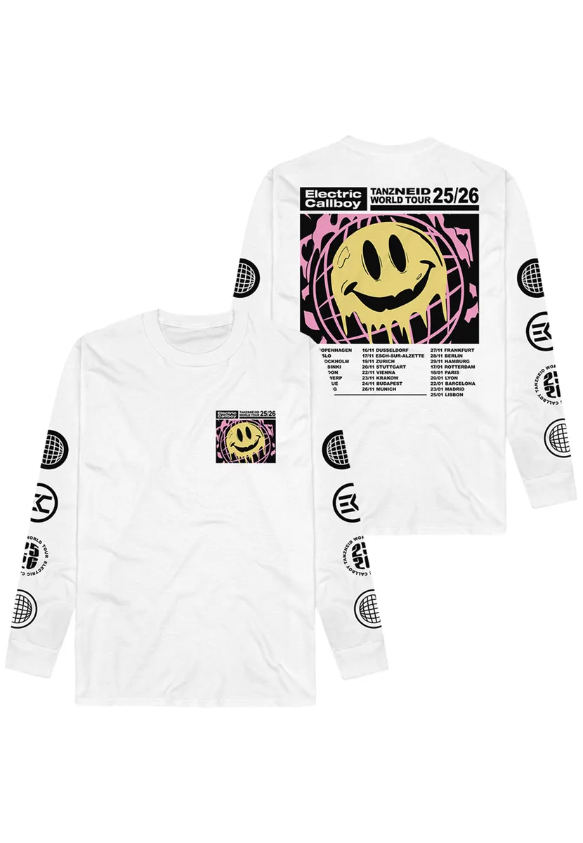 Electric Callboy Tanzneid World Tour Smile White Long Sleeve
