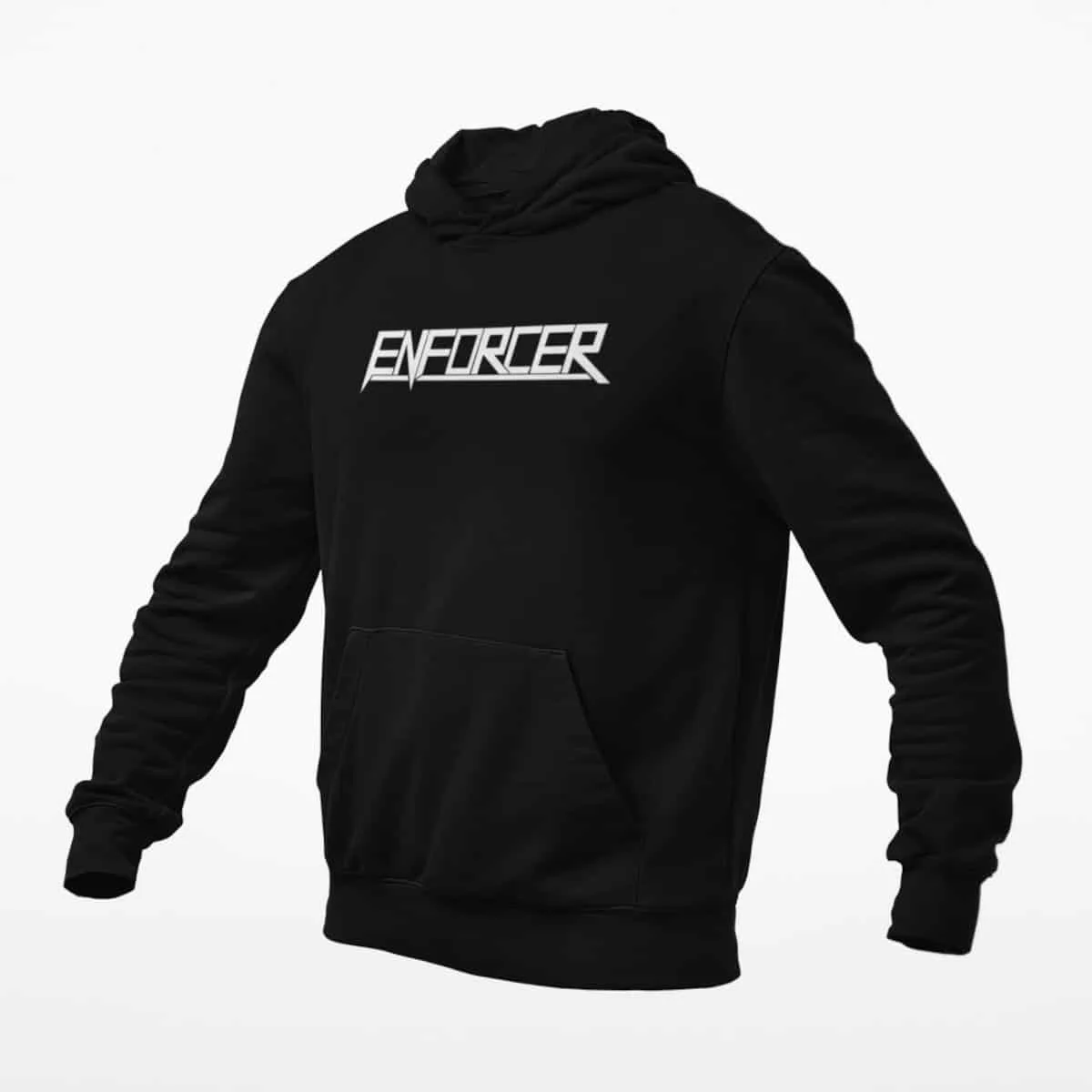 Enforcer Hoodie, Enforcer Logo Black Hoodie, Speed Metal Merchandise