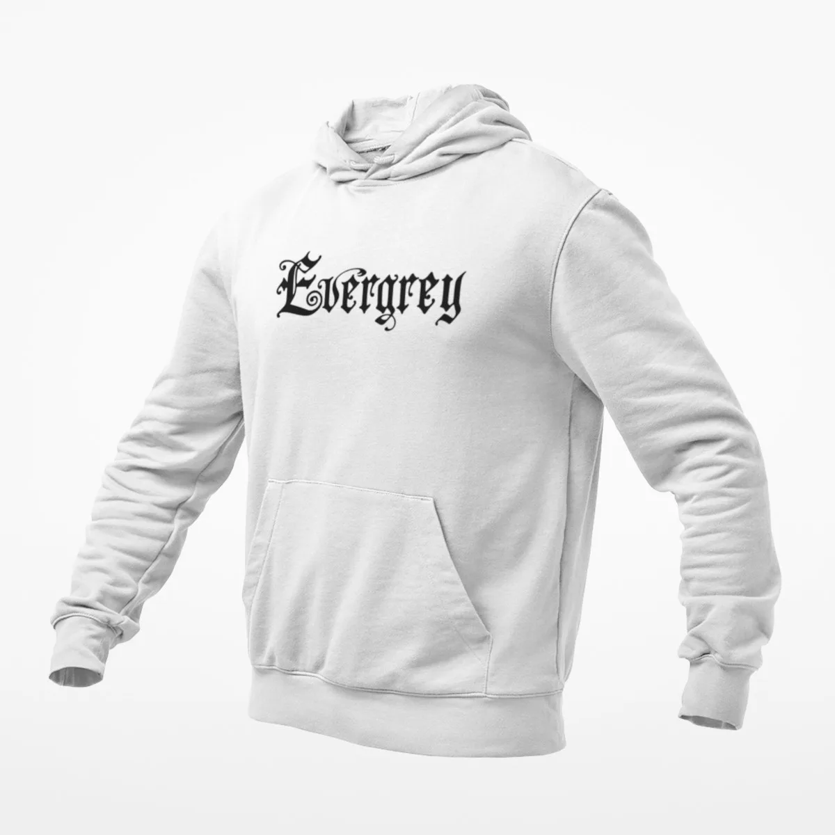 Evergrey Hoodie, Evergrey Logo White Hoodie