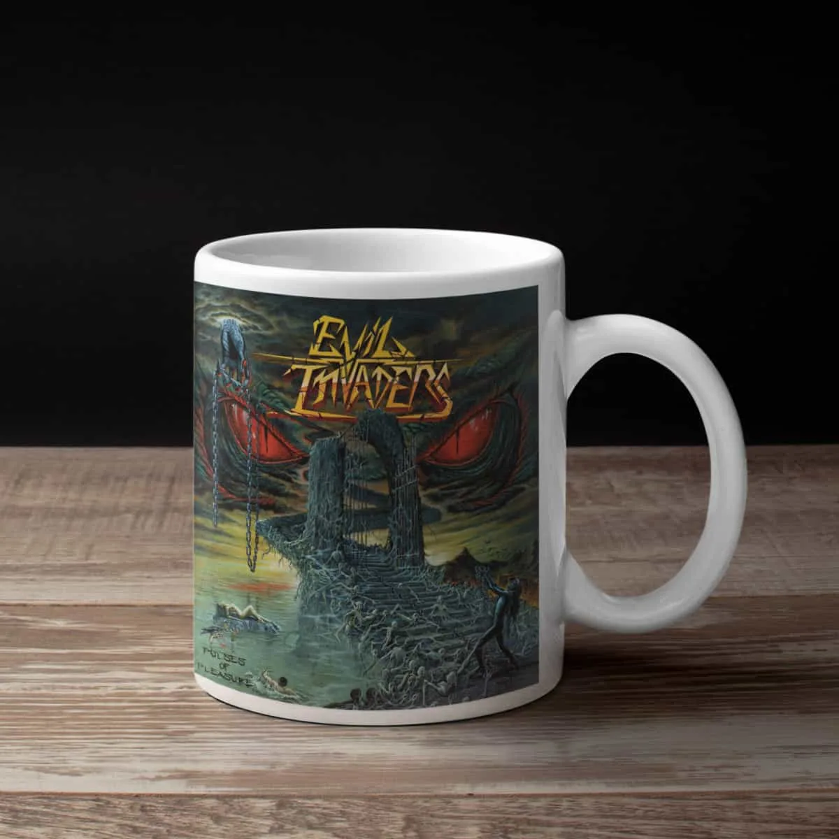 Evil Invaders Coffee Mug, Evil Invaders Pulses Of Pleasure Coffee Mug