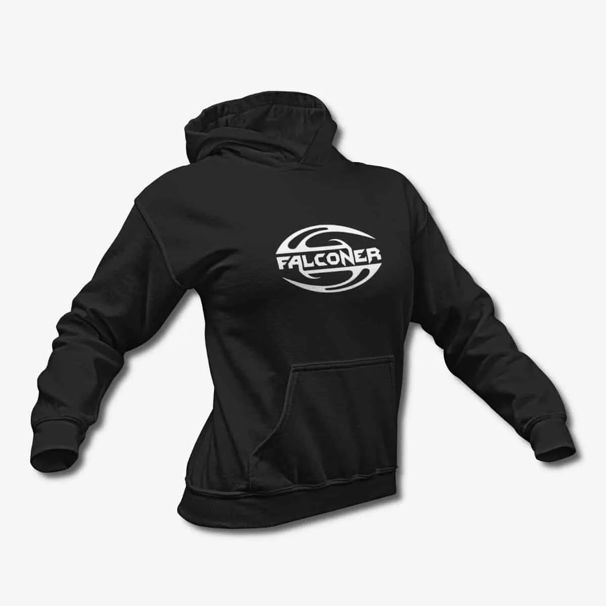Falconer Hoodie, Falconer Band Logo Black Hoodie, Folk Metal, Power Metal Merchandise