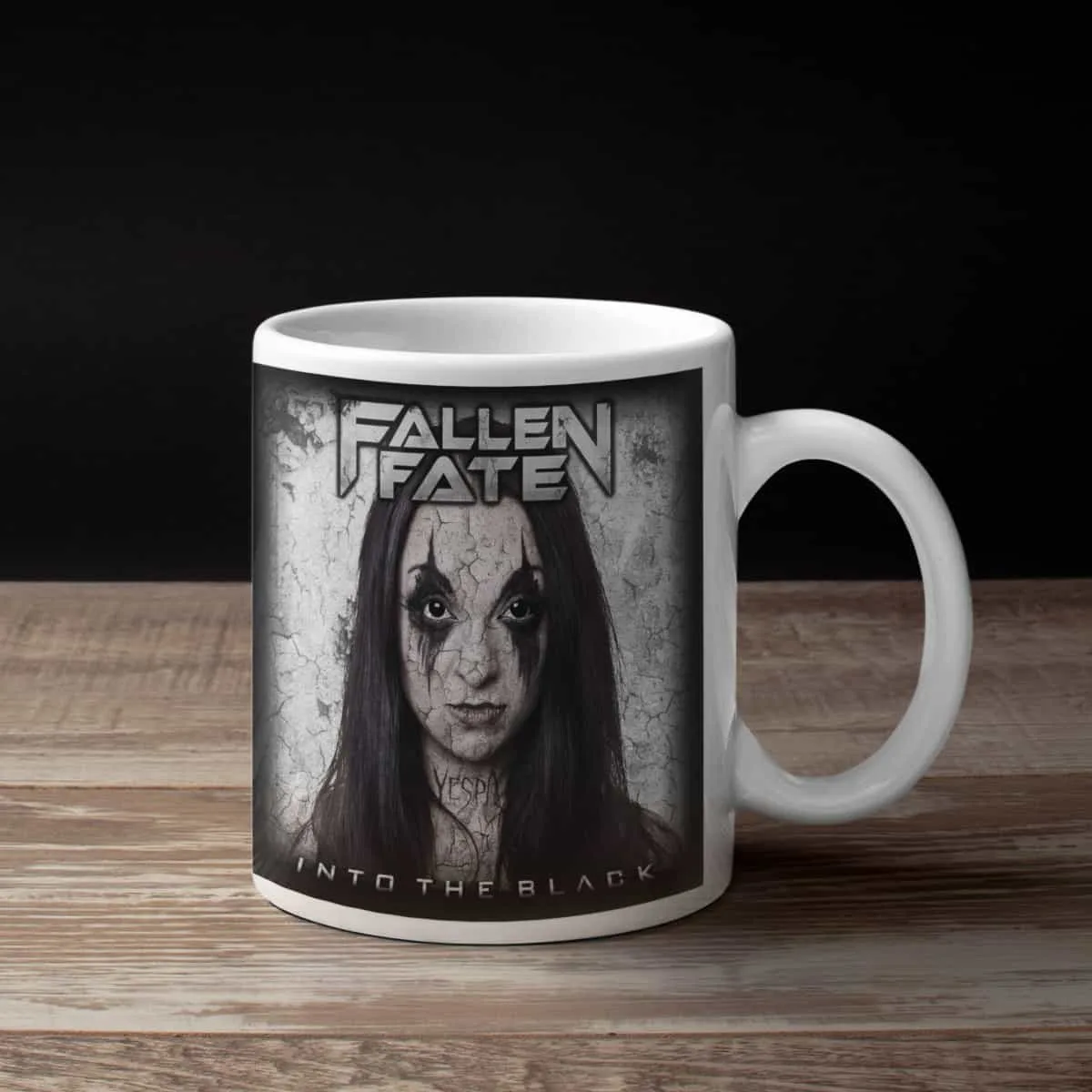 Fallen Fate Coffee Mug, Fallen Fate Into the Black Mug