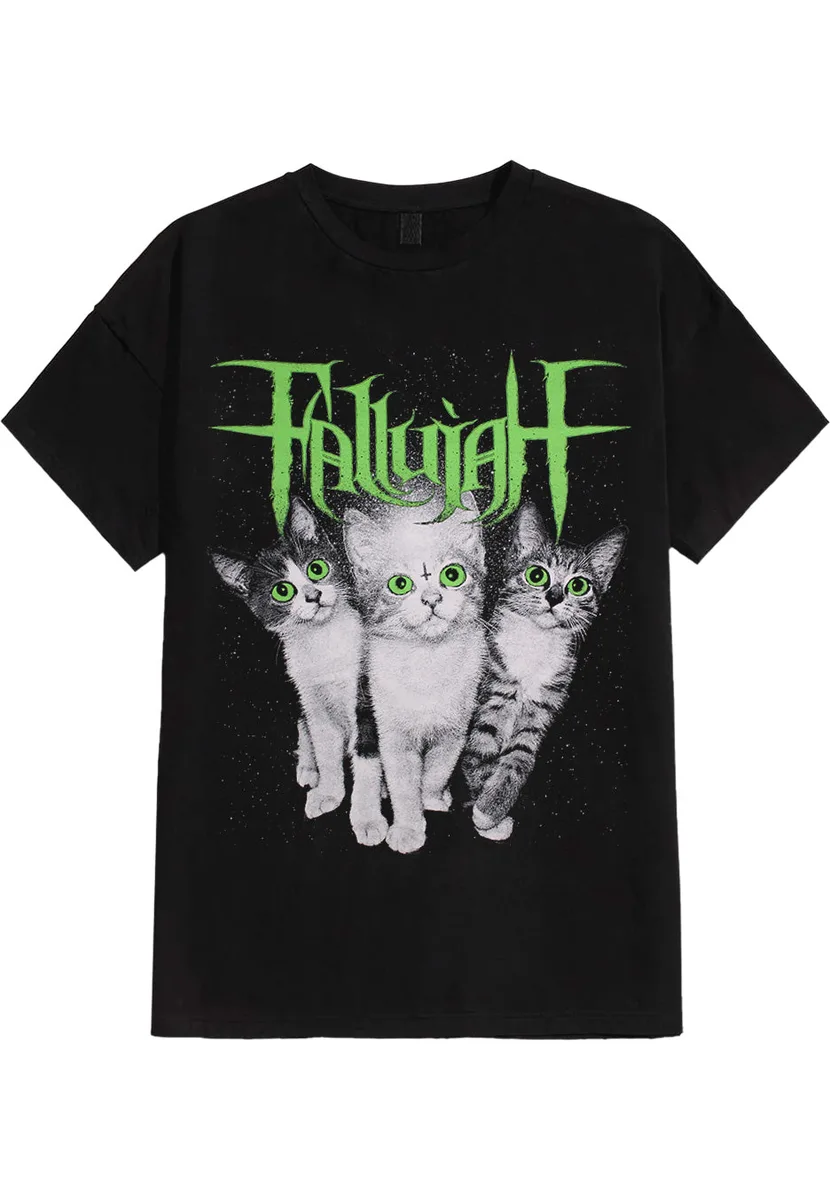 Fallujah Green Logo Cats T-Shirt