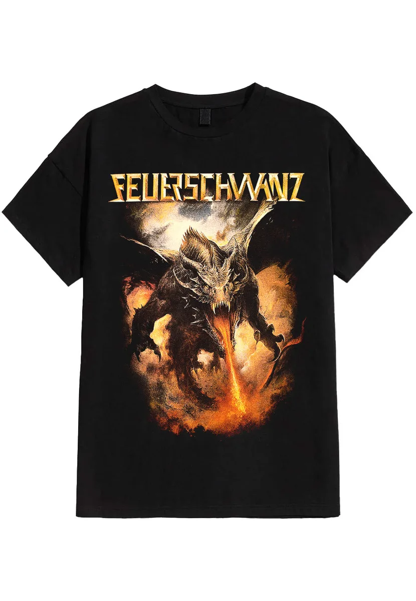 Feuerschwanz Drache T-Shirt