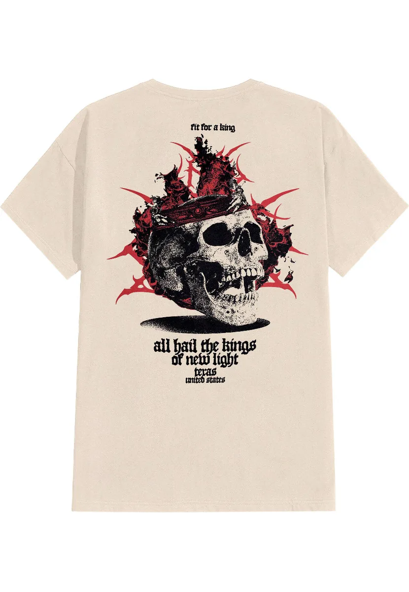 Fit For A King Skull Of White - T-Shirts T-Shirt
