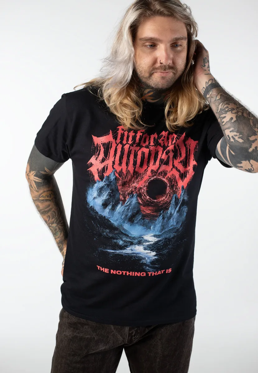 Fit For An Autopsy Red Black Hole T-Shirt