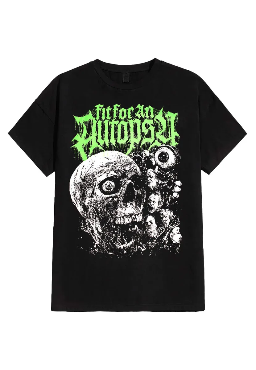 Fit For An Autopsy Screaming Skull T-Shirt