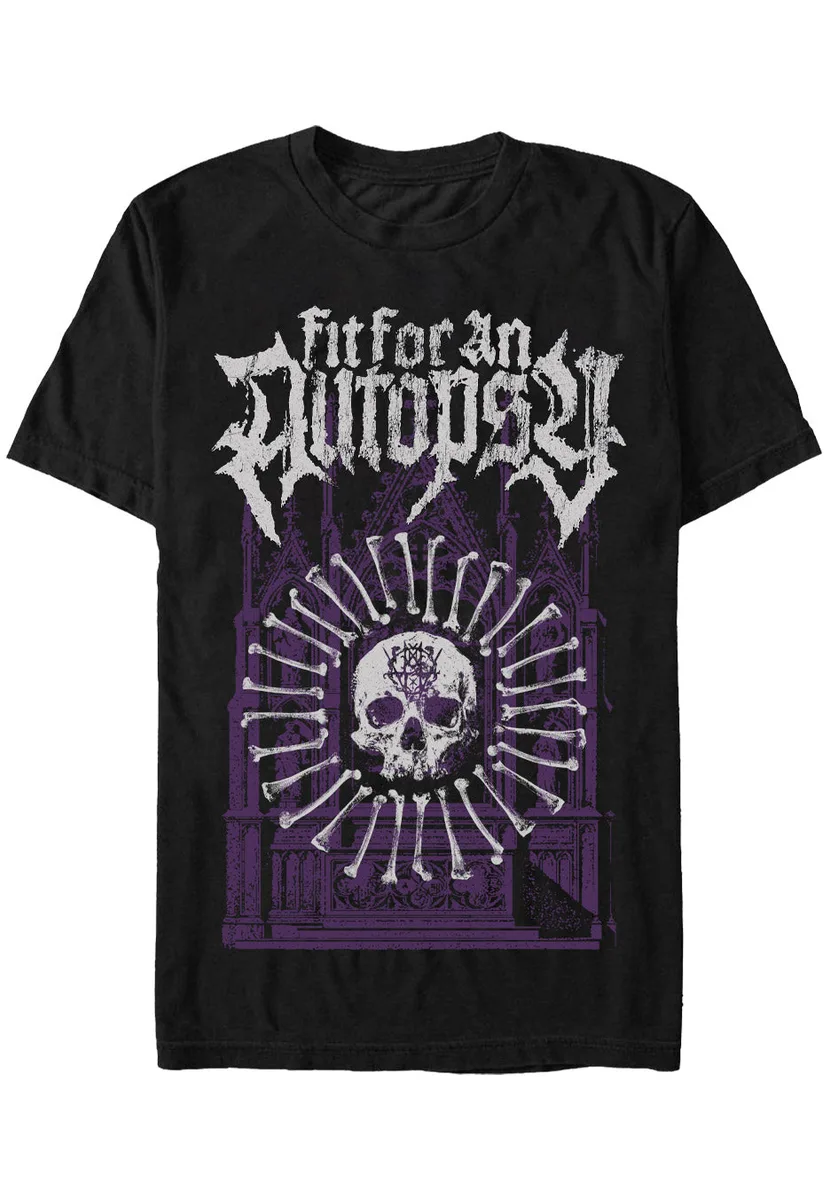 Fit For An Autopsy Skull And Bones T-Shirt