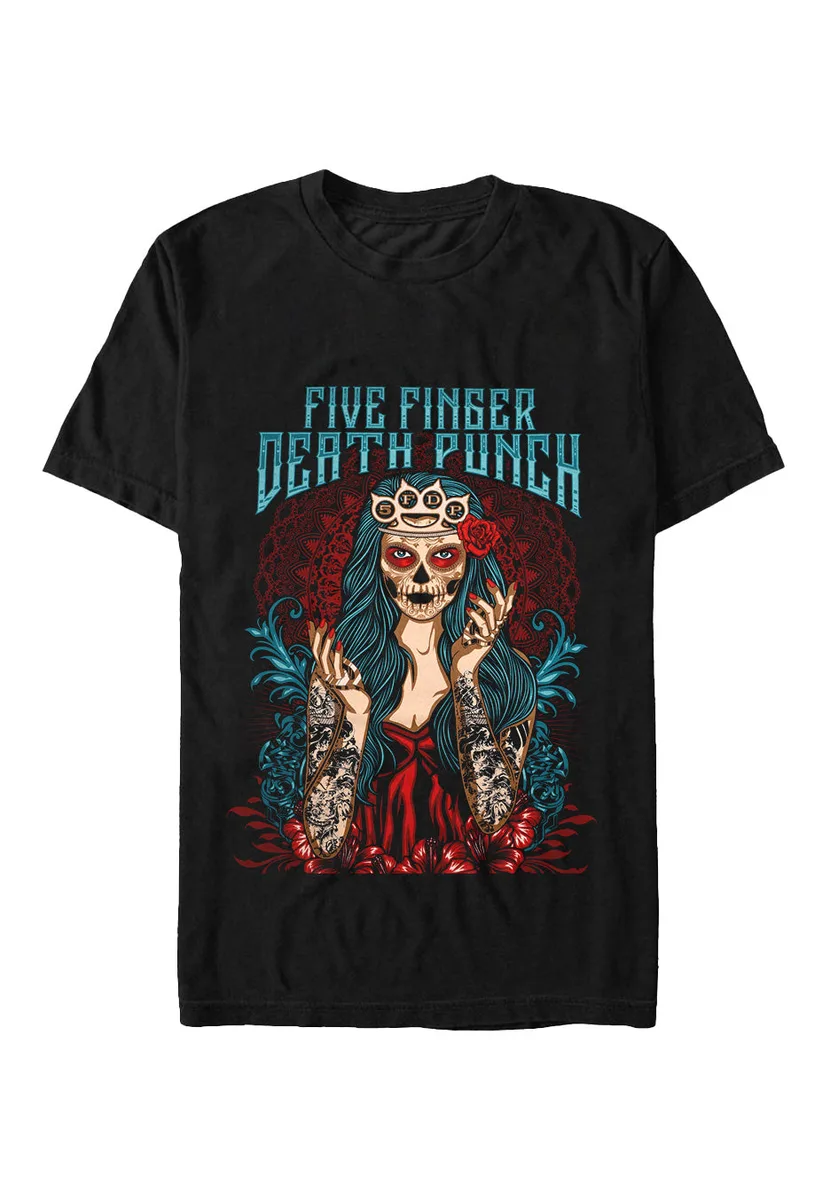 Five Finger Death Punch Lady Muerta T-Shirt