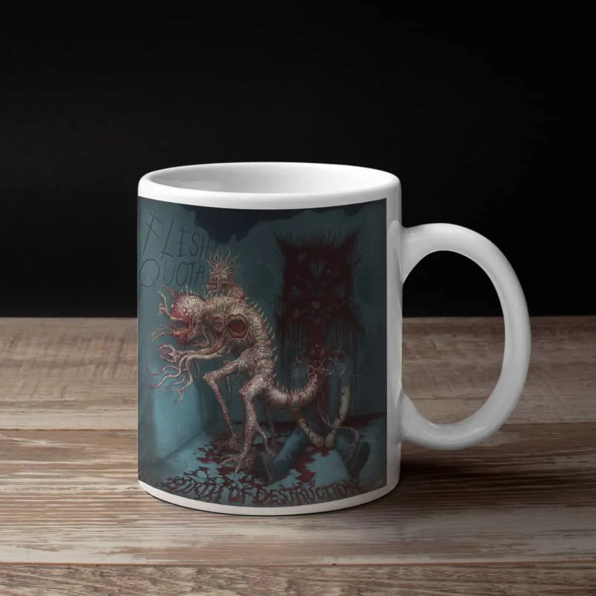 Flesh Quota Coffee Mug, Flesh Quota Birth Of Destruction Coffee Mug