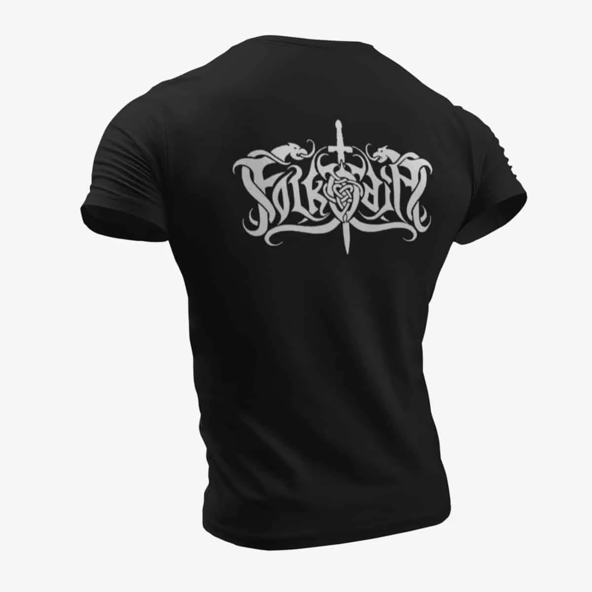 Folkodia T-Shirt, Folkodia Logo Black T-Shirt, Viking Metal Merchandise