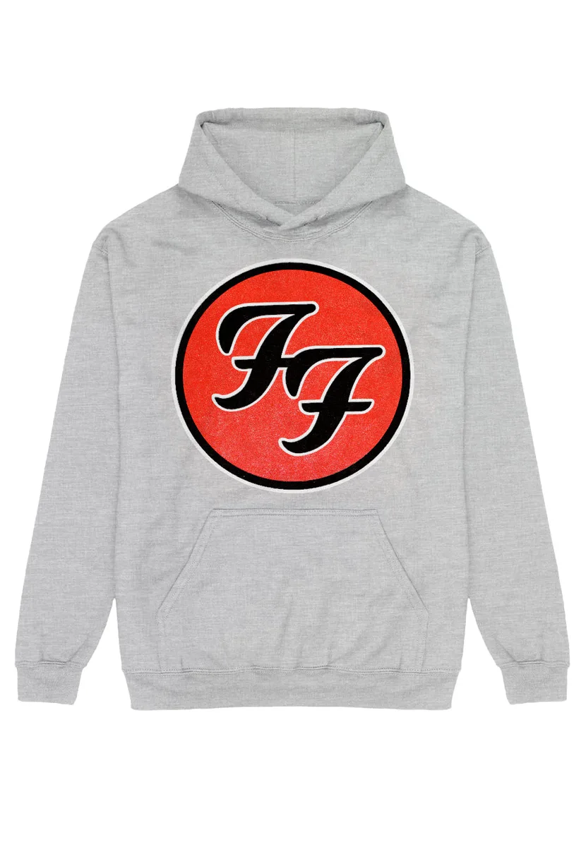 Foo Fighters FF Logo Grey Hoodie