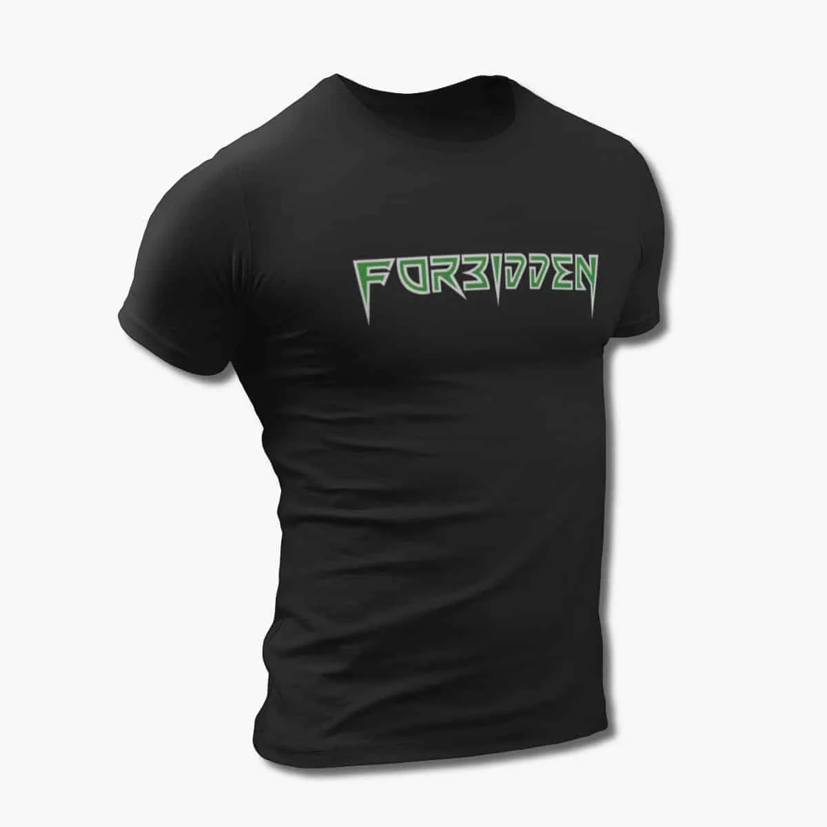 Forbidden Band T-Shirt, Forbidden Logo Black T-Shirt, Thrash Metal Merchandise