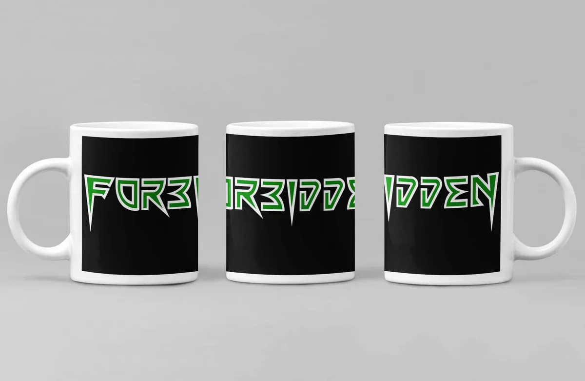 Forbidden Coffee Mug, Forbidden Logo Coffee Mug