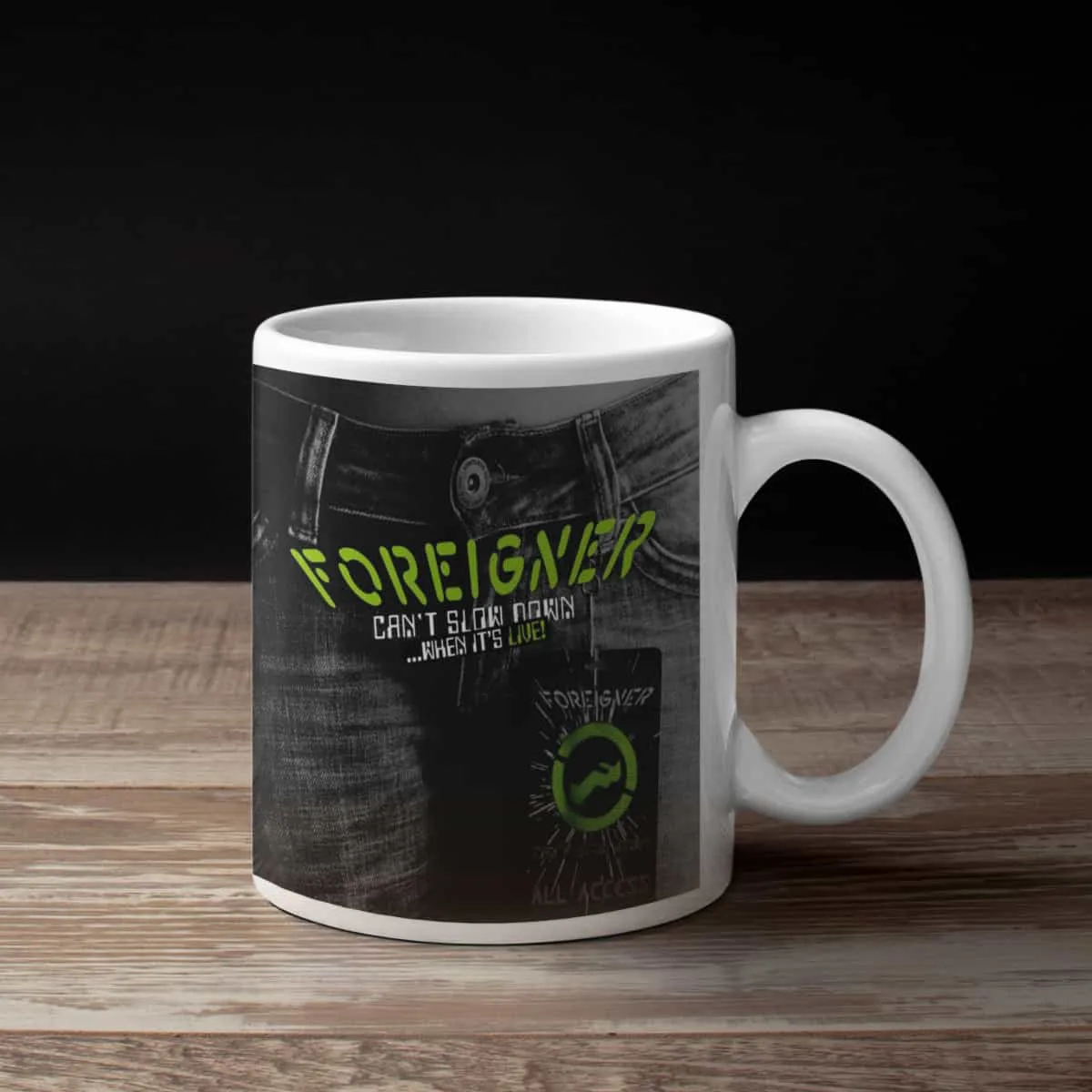 Foreigner Coffee Mug, Foreigner Can't Slow Down Coffee Mug