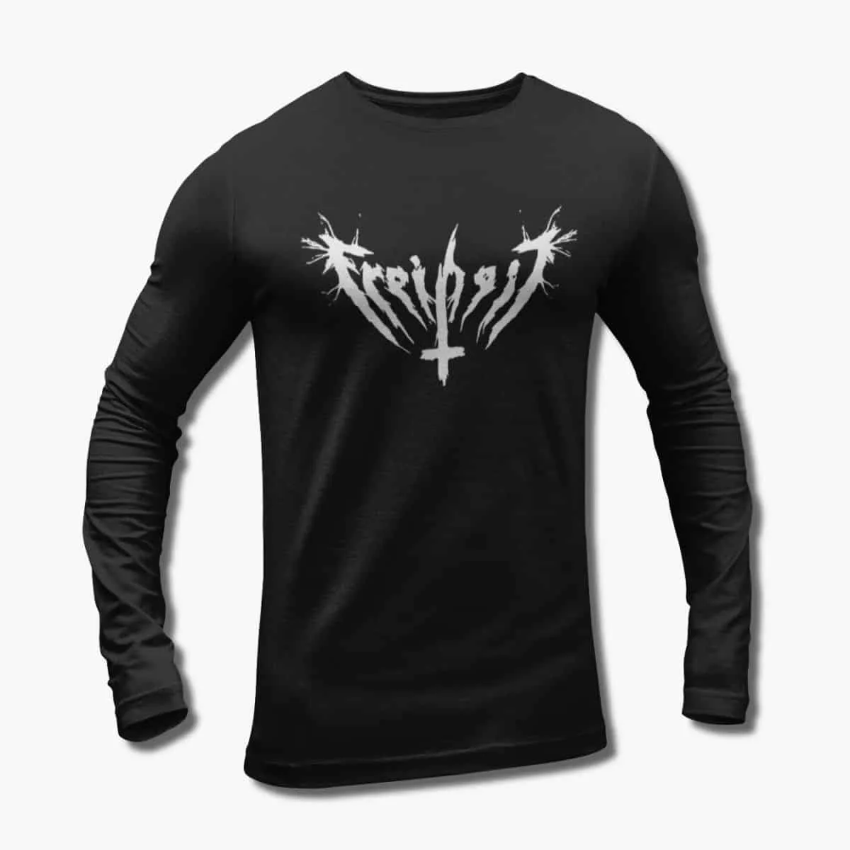Freiheit Band Long Sleeve T-Shirt, Freiheit Logo Black Longsleeve T-Shirt, Black Metal, Death Metal Merchandise