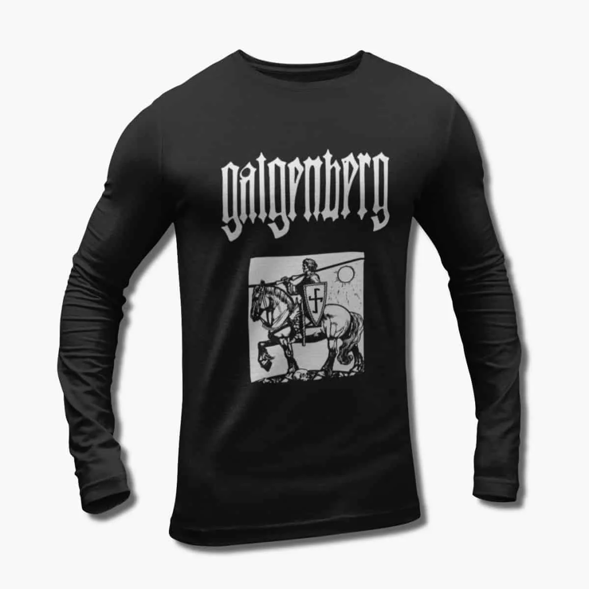 Galgenberg Band Long Sleeve T-Shirt, Galgenberg Der Stürmer Artwork Black Longsleeve T-Shirt, Black Metal Merchandise