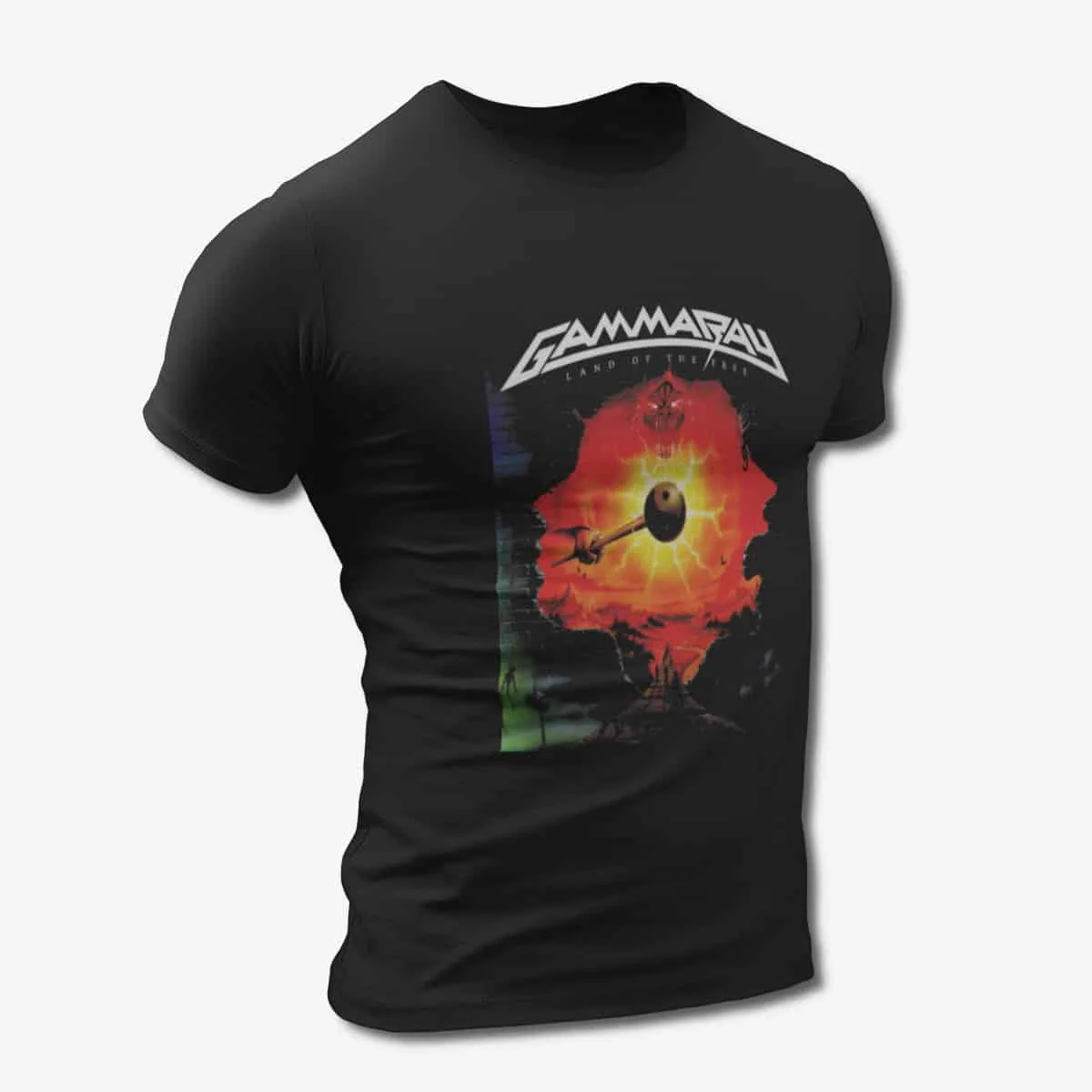 Gammaray T-Shirt, Gammaray Land of the Free Black T-Shirt, Power Metal Merchandise