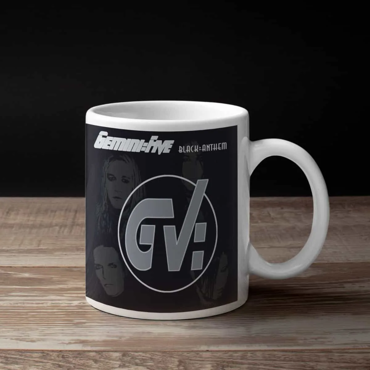 Gemini Five Coffee Mug, Gemini Five Black Anthem Coffee Mug