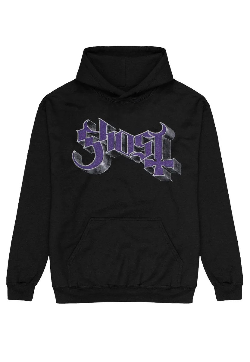 Ghost Chrome Logo & Grucifix Hoodie