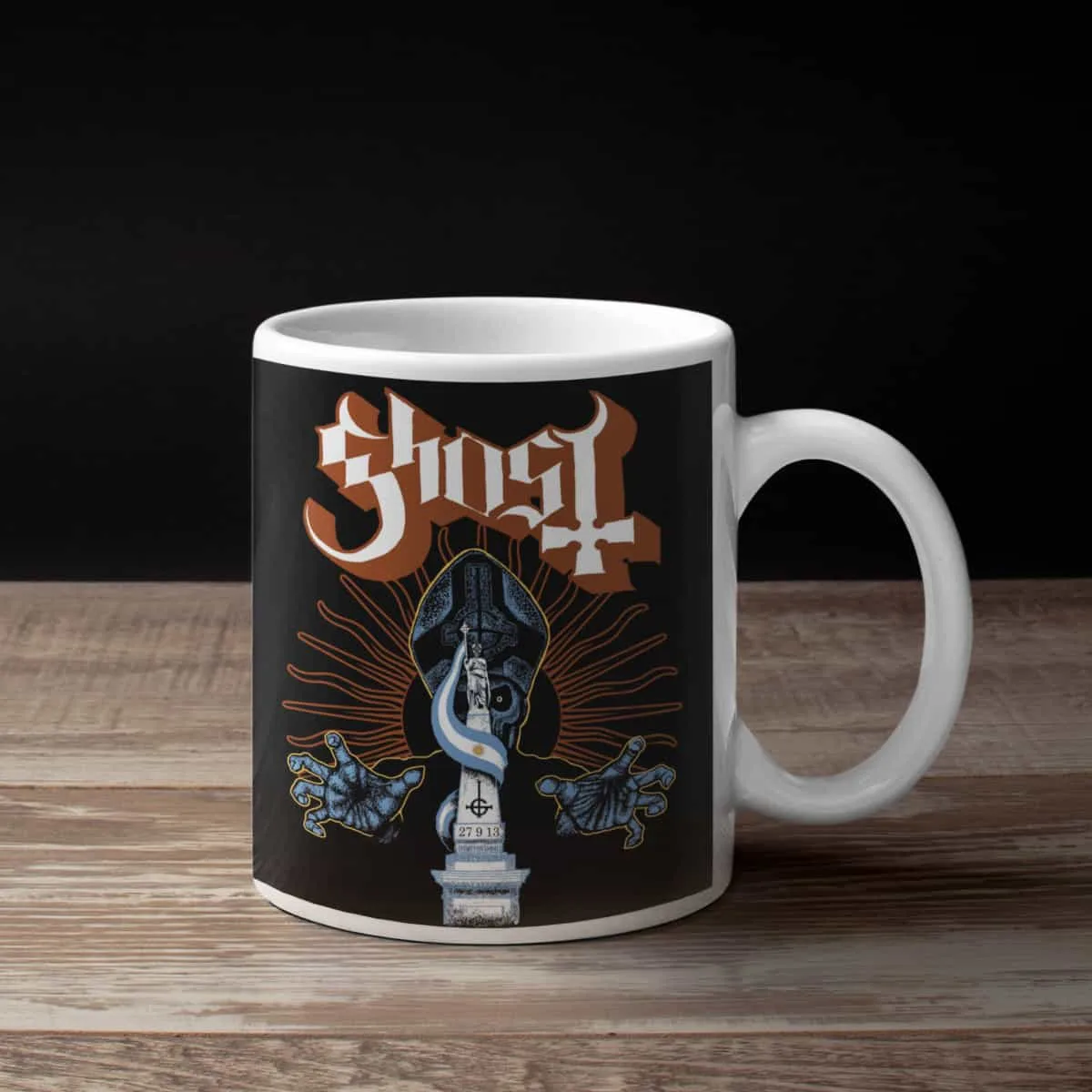 Ghost Coffee Mug, Ghost Ghost in Argentina Coffee Mug