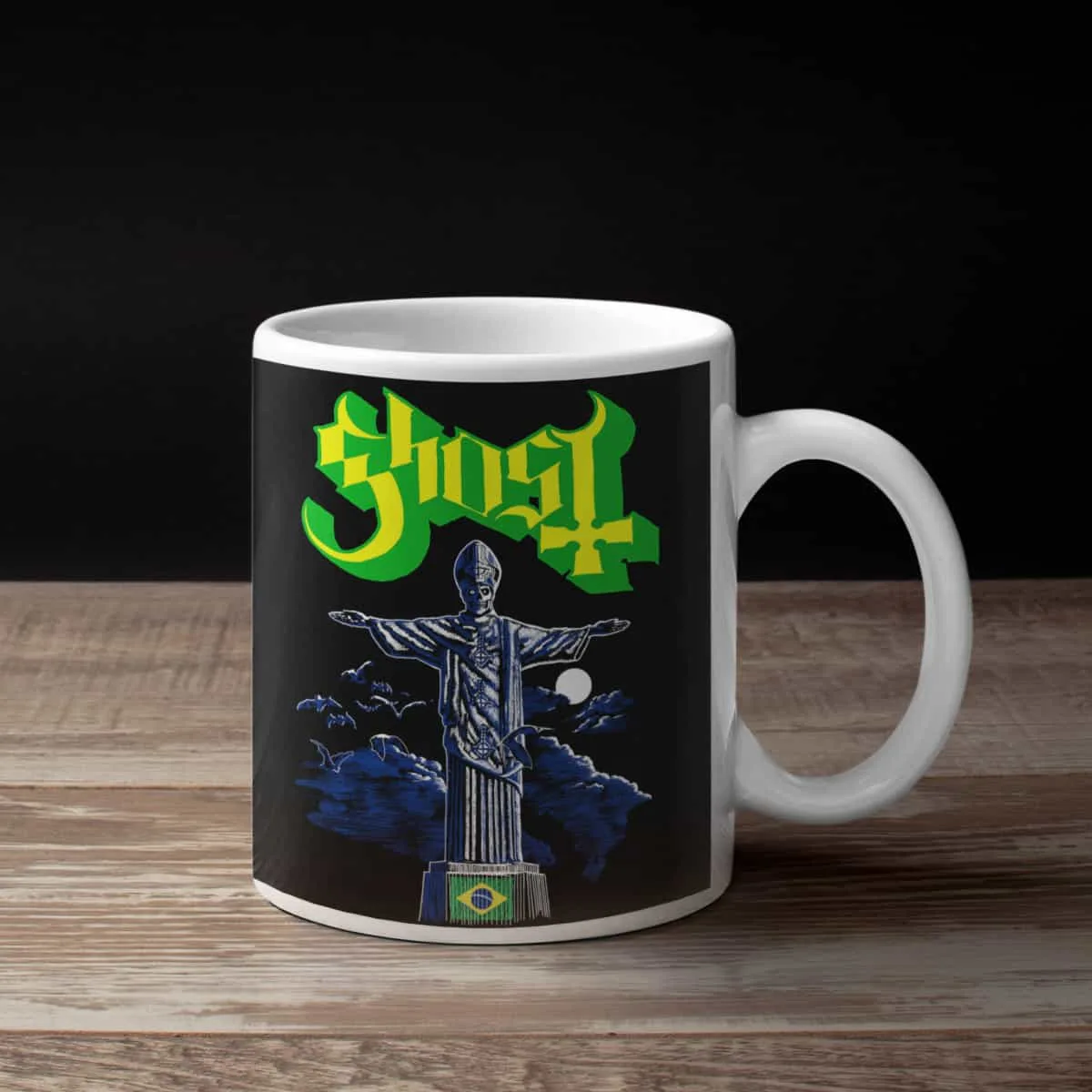 Ghost Coffee Mug, Ghost Ghost in Brazilia Coffee Mug
