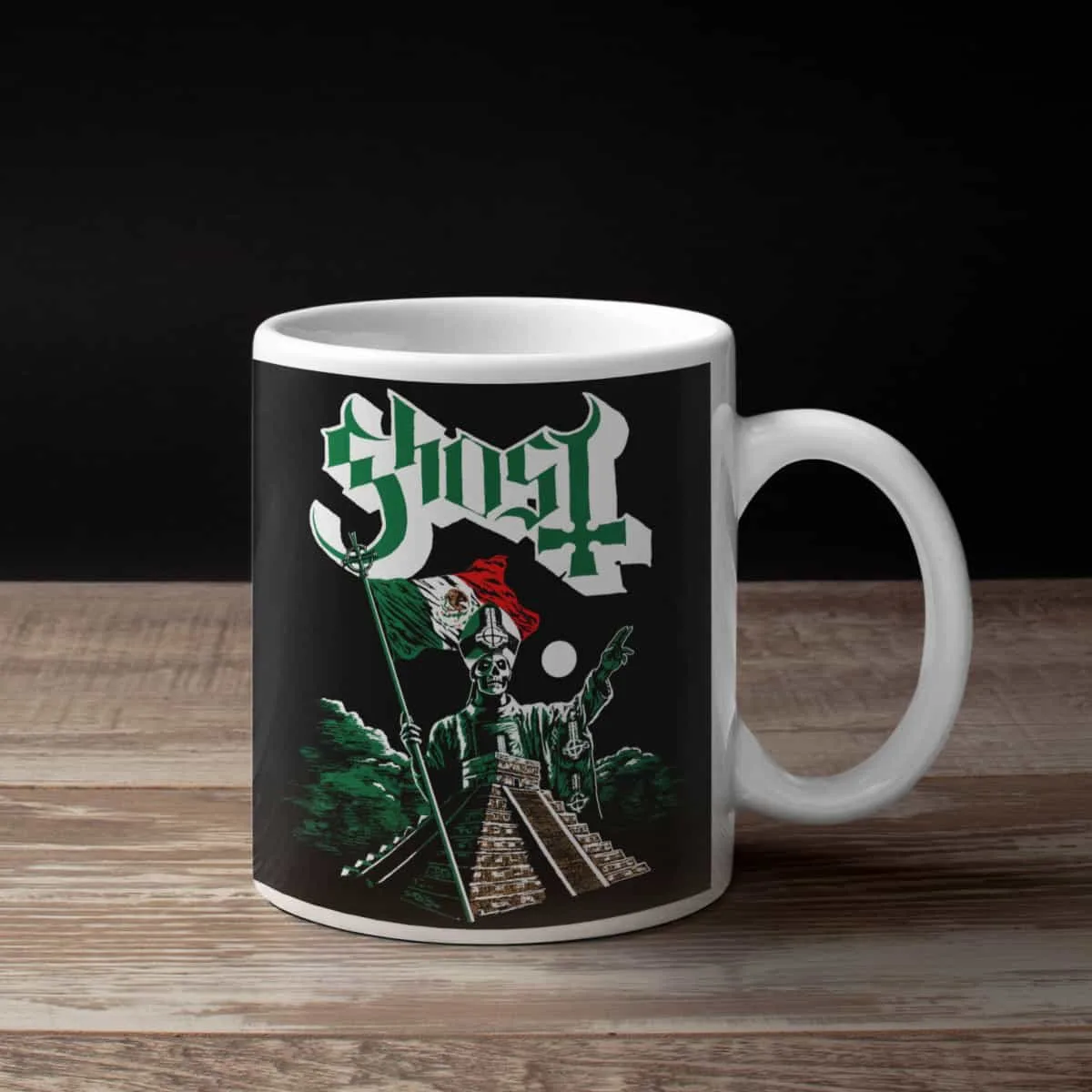 Ghost Coffee Mug, Ghost Ghost in Mexico Coffee Mug