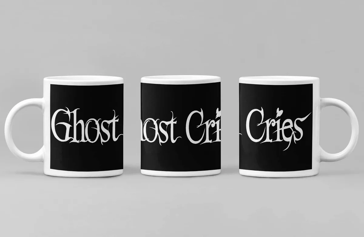 Ghost Cries Coffee Mug, Ghost Cries Logo Coffee Mug