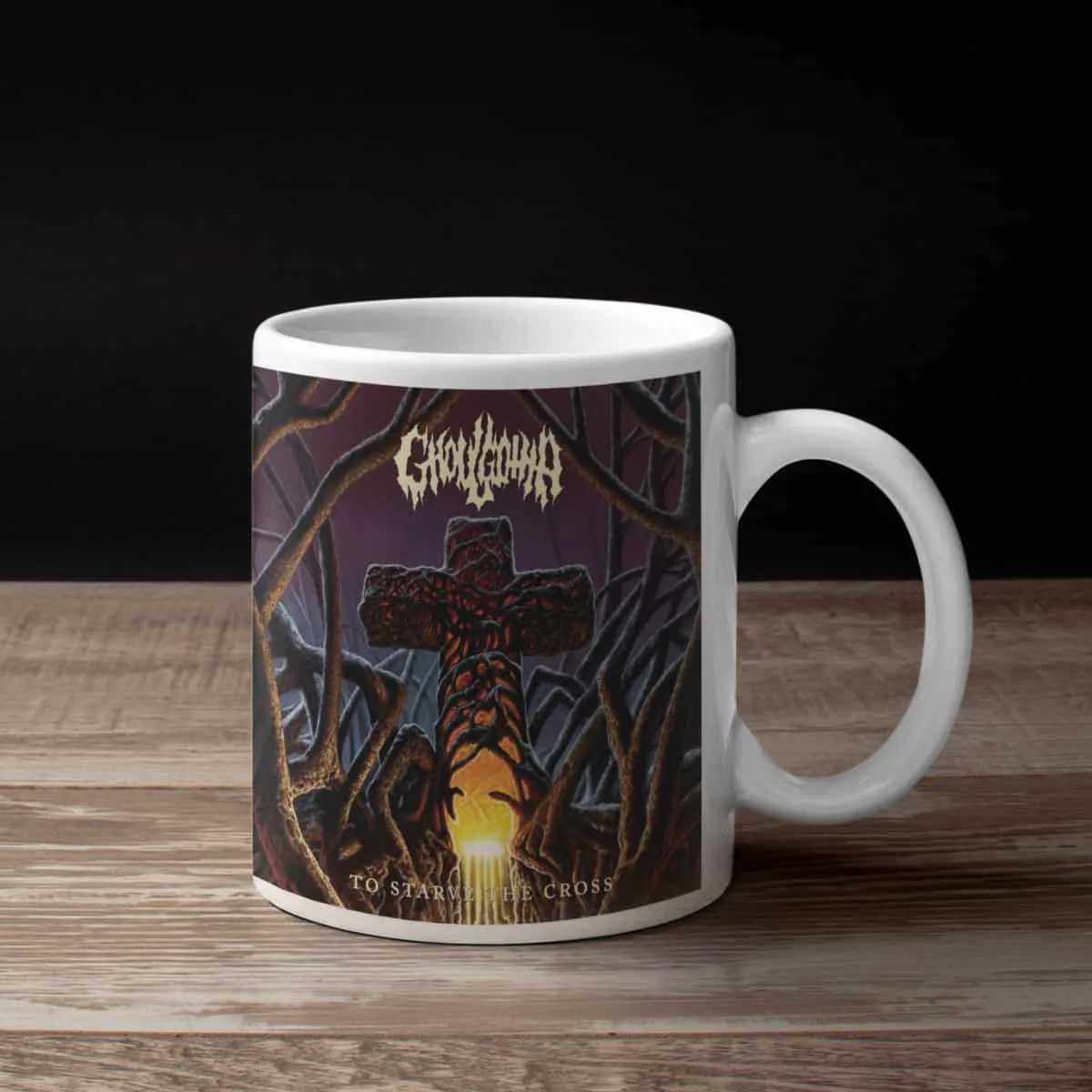 Ghoulgotha Coffee Mug, Ghoulgotha To Starve the Cross Coffee Mug