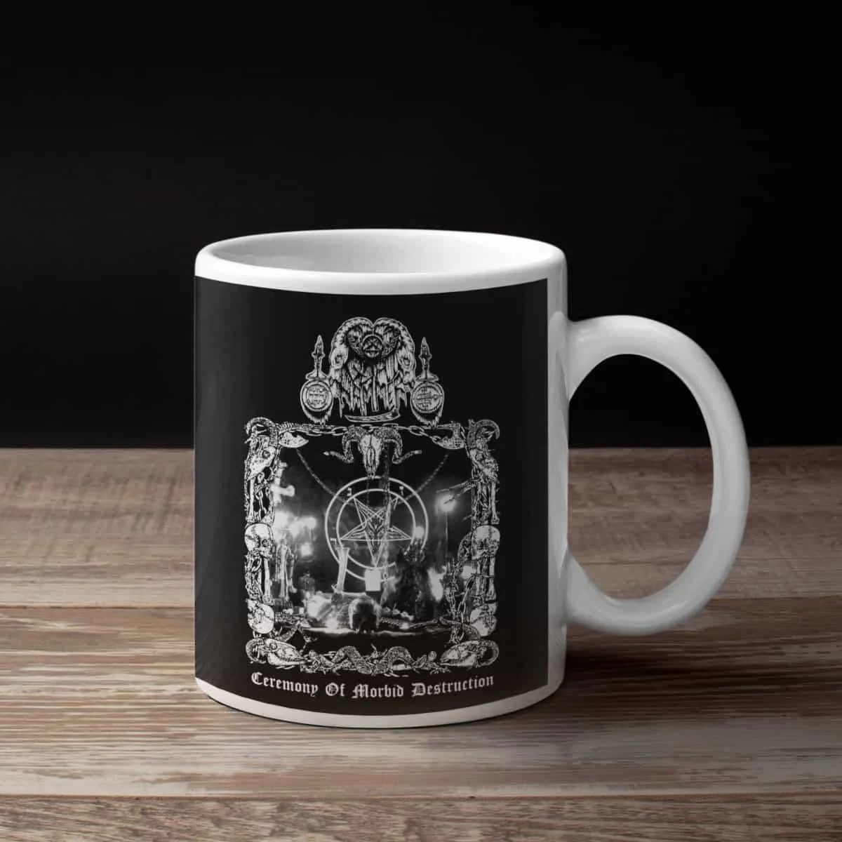 Goathammer Coffee Mug, Goathammer Ceremony of Morbid Destruction Coffee Mug