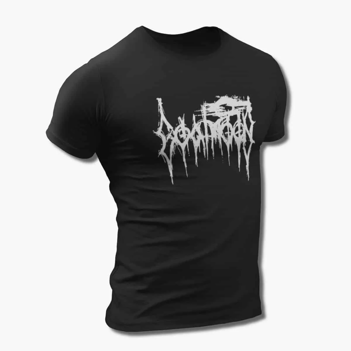 Goatmoon Band T-Shirt, Goatmoon Logo Black T-Shirt, Folk Metal, Black Metal Merchandise