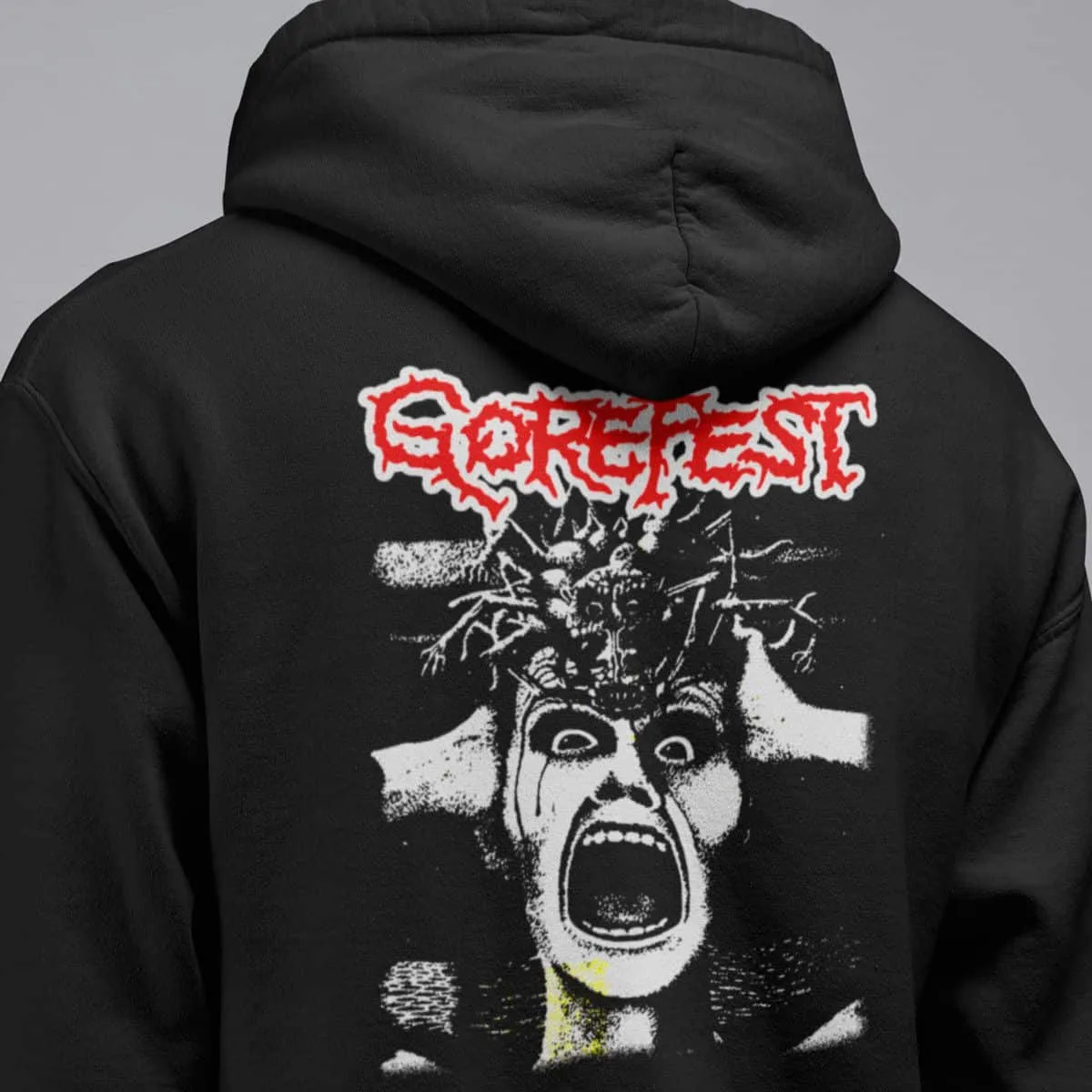 Gorefest Band Hoodie, Gorefest Artwork Hooded Sweatshirt, Death Metal Merch