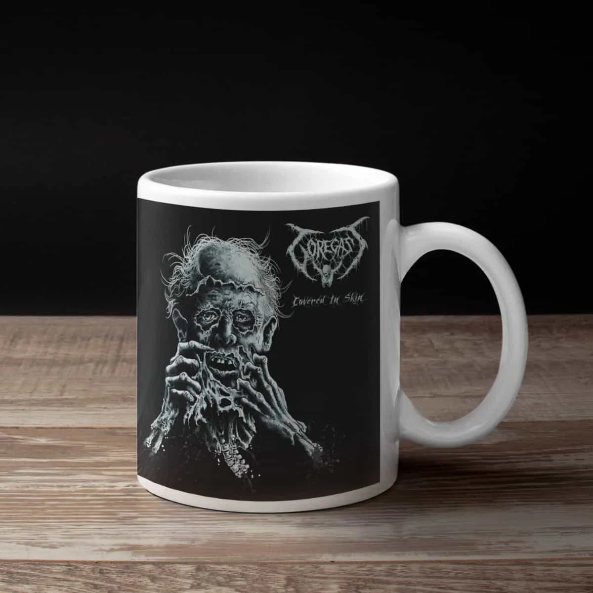 Goregast Coffee Mug, Goregast Covered in Skin Coffee Mug