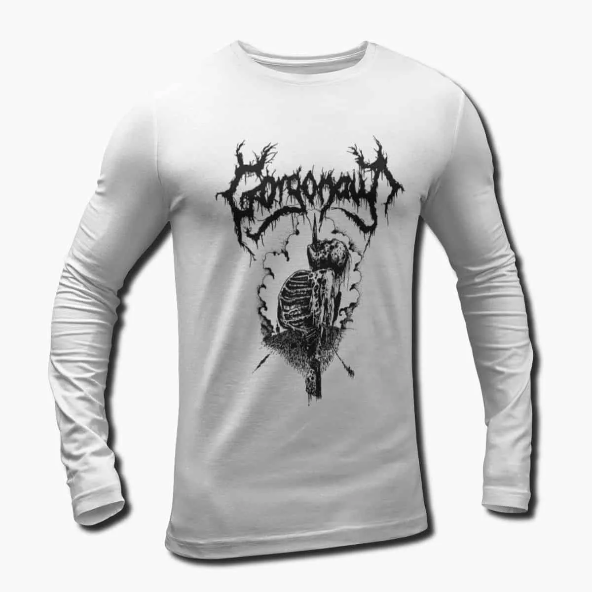 Gorgonaut Band Long Sleeve T-Shirt, Gorgonaut The Foul and the Feral Artwork Longsleeve T-Shirt, Death Metal Merch