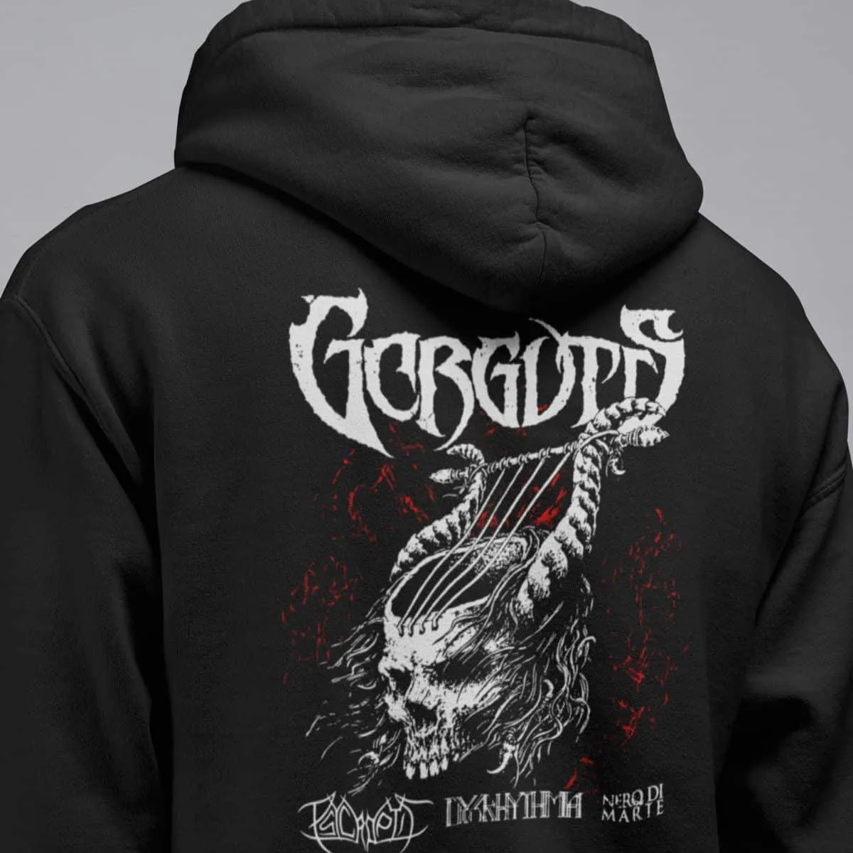 Gorguts Band Hoodie, Gorguts Europe Tour Hooded Sweatshirt, Death Metal Merch